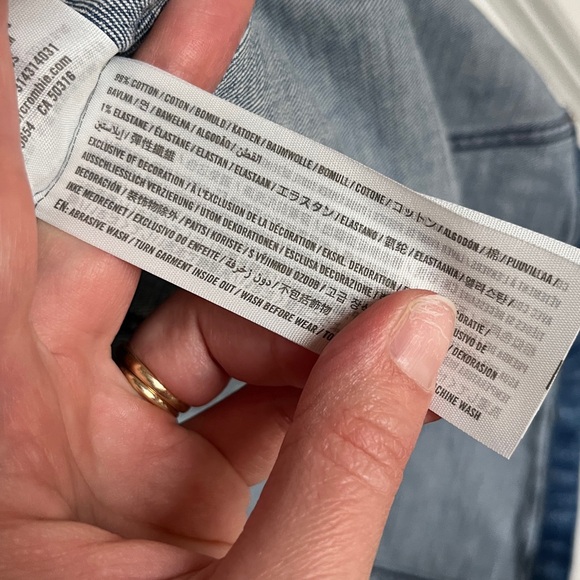 Abercrombie & Fitch Denim Mini Dress Medium Wash Button Up Y2K A&F - Picture 7 of 10